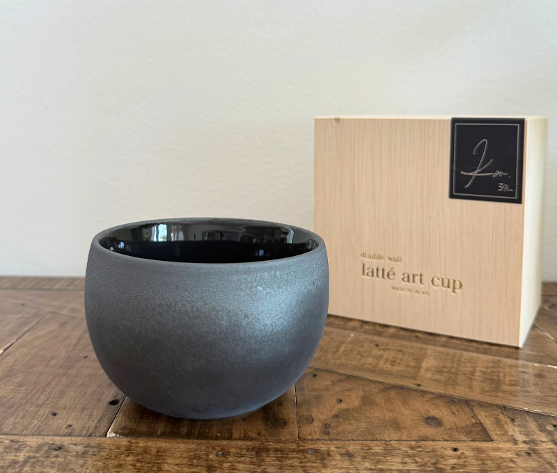 39 Arita Double Wall Latte Art Cup – Black