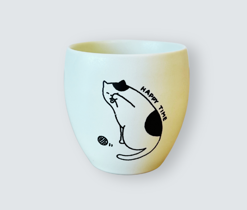 39 Arita Double Wall Cup – Kyoto Cat Edition