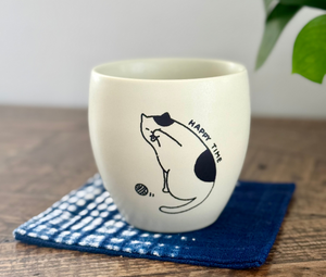 39 Arita Double Wall Cup – Kyoto Cat Edition