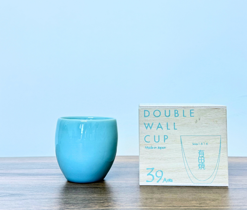 39 Arita Double Wall Cup – Pale Celadon (Size S)