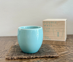 39 Arita Double Wall Cup – Pale Celadon (Size S) with box