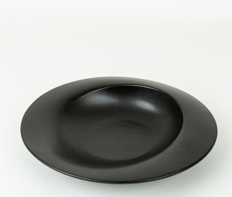 Scoop Black Plate (M) | Modern Design