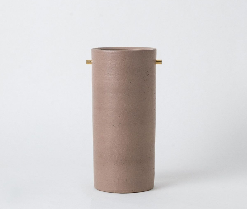 Modern TEOKE Vase Dark Rose Brown (Large) - ARTLAB TAKUMI